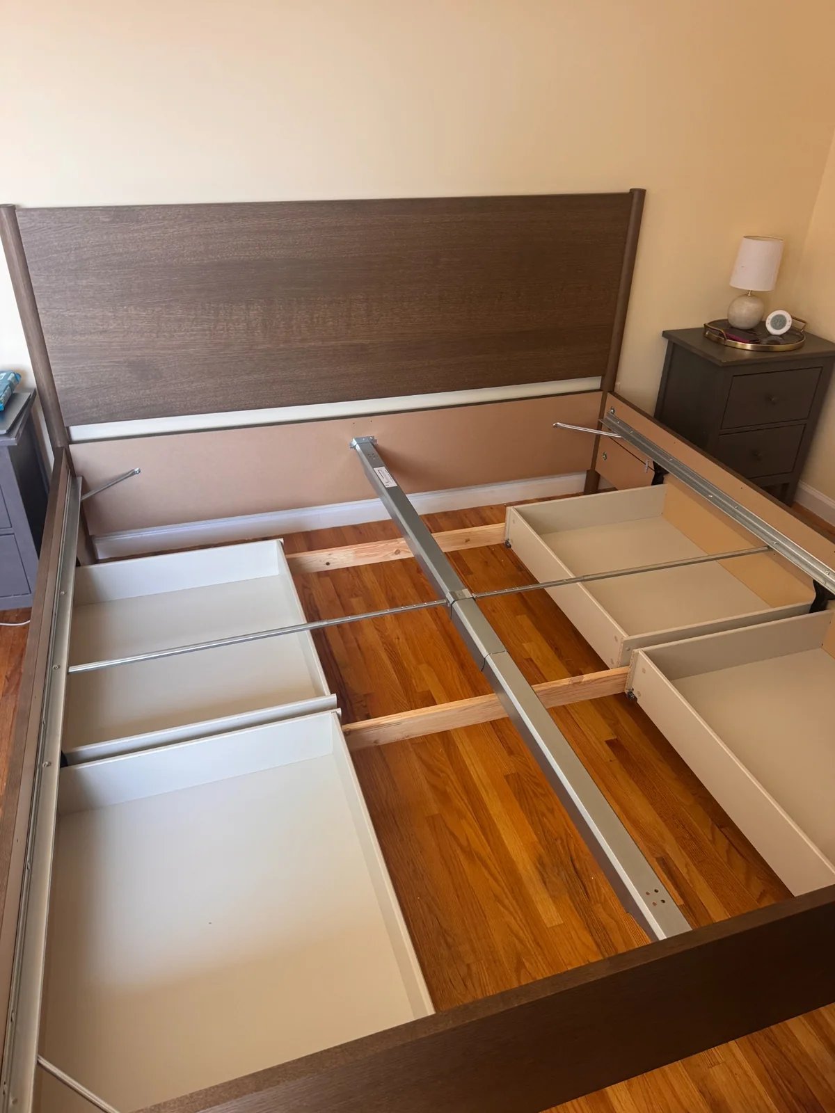 Storage bed with drawers assembled by Assemble Pro NJ