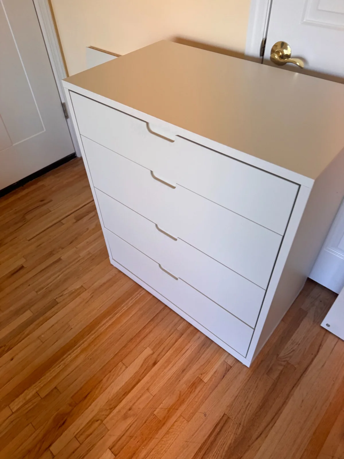 White dresser assembled by Assemble Pro NJ in North Jersey